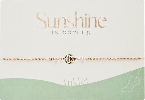 Image du produit HCA Bracelet de cheville,Sunshine,z.eau douce 607424 (Acier inoxydable plaqué or, 27 cm)