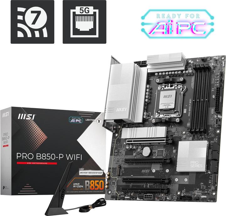 MSI PRO B850-P WIFI (AM5, AMD B850, ATX)