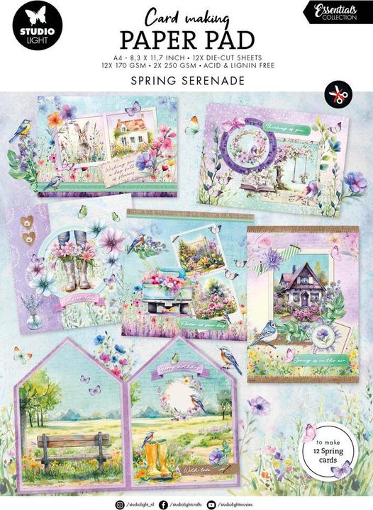 Produktbild art by marlene Card Making Pad "Spring Serenade" 14 Blatt Essentials (1 x)