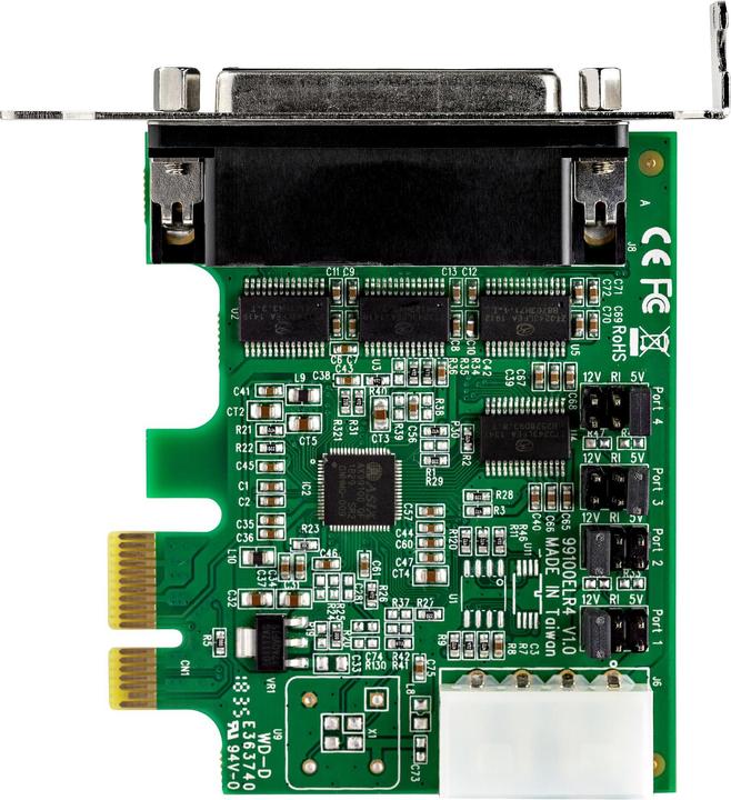 Image du produit StarTech .com Carte adaptateur série 4 ports PCI Express RS232