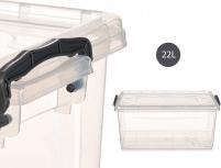 Kipit scatola di plastica trasparente 22 (22 l)