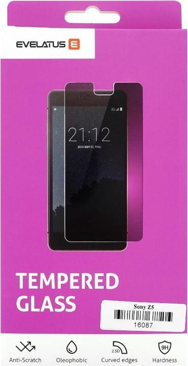 Produktbild Evelatus E6653 Xperia Z5 Tempered glass (1 Stück, Sony Xperia Z5)