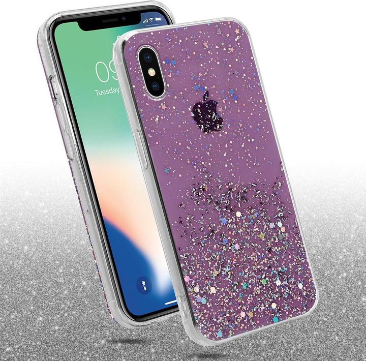 Actual product image Cadorabo TPU cover sparkling glitter (Apple iPhone X)