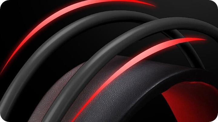 Actual product image Lenovo HU85 gaming headset (black) (Cable)