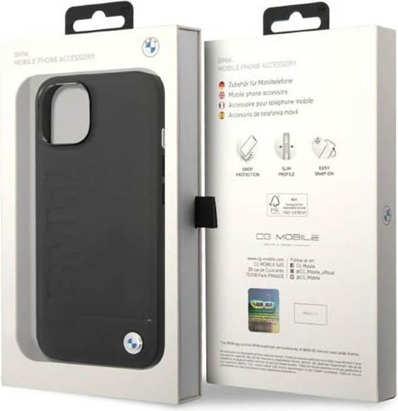 Produktbild BMW Etui BMHMP14MSLLBK iPhone 14 Plus 6,7" czarny/black hardcase Signature Logo Imprint Magsafe (Apple iPhone 14 Plus)