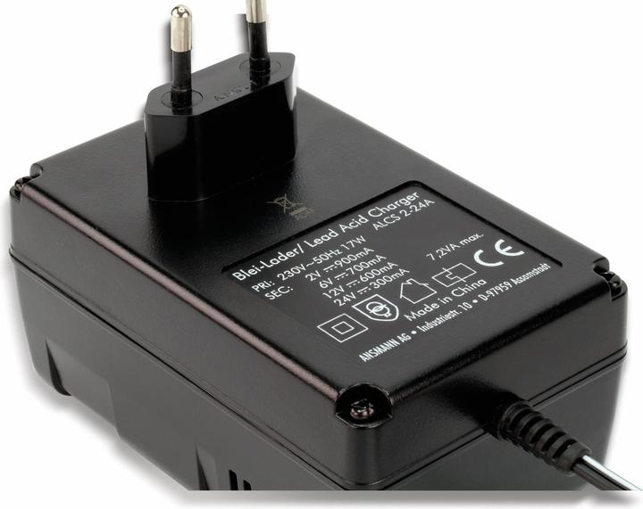 Actual product image Ansmann 220V Ladegerät für 12V Akku (24V, 6V, 12V, 24 A)