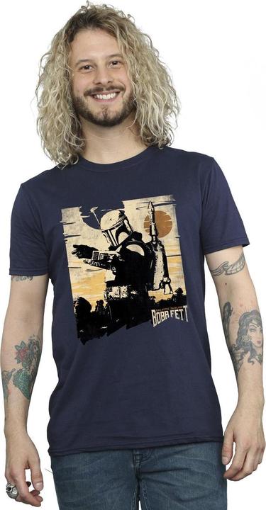 Actual product image Star Wars Mens The Book Of Boba Fett Points T-Shirt (L)