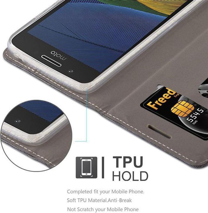 Image du produit Cadorabo Couverture look jeans Book (Motorola Moto G5 Plus)