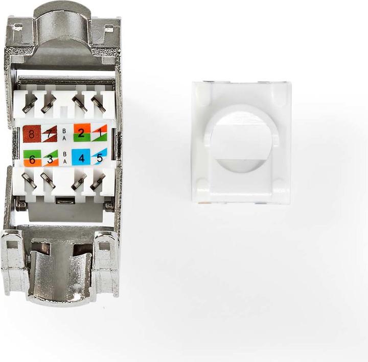 Actual product image Nedis Keystone | CAT7 | RJ45 socket | S/FTP | Metal | Box (Keystone module)