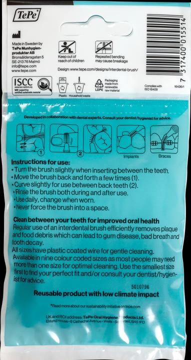 Produktbild TePe Interdentalbürsten Original ISO 8 (8 x, 1.50 mm)