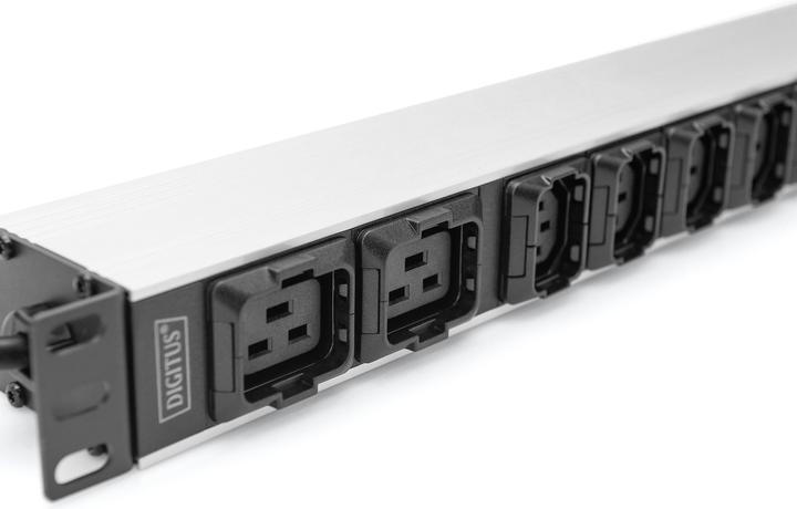 Actual product image Digitus Socket Strip with Aluminum Profile, 10-way, 2 m cable IEC C20 plug