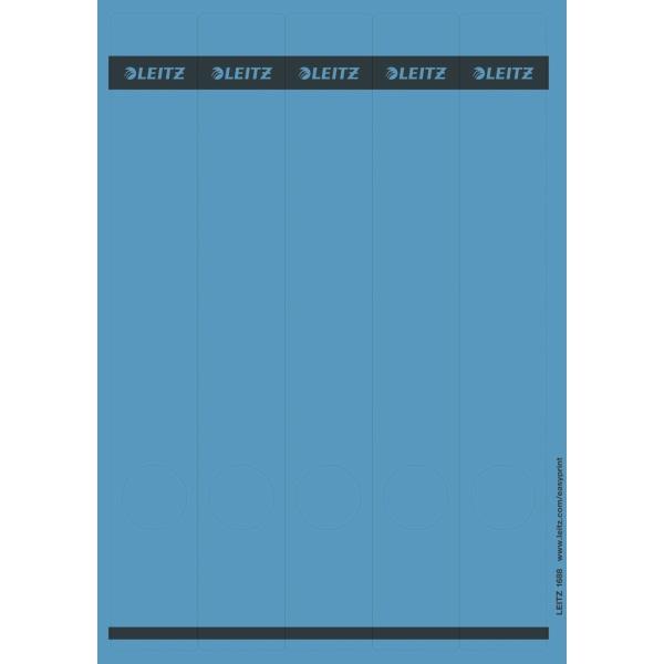 Image du produit Leitz Etiquette de dos de dossier, 39 x 285 mm, longue, étroite, bleue convient pour standard et