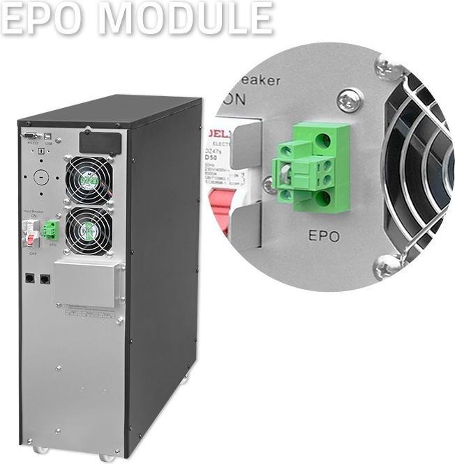 Produktbild Qoltec ZASILACZ AWARYJNY UPS 6KVA | 6000W | POWER FACTOR 1.0 | LCD | EPO | USB | ON-LINE (6000 VA, 6000 W, Online-Doppelwandler USV)