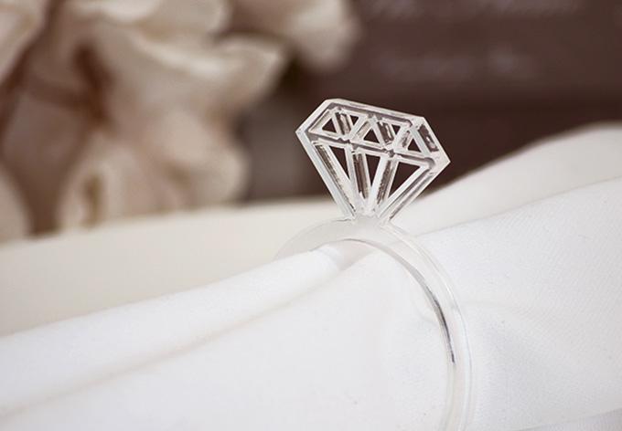 Produktbild Trenddeko Serviettenring Diamant (5 x 7 cm)