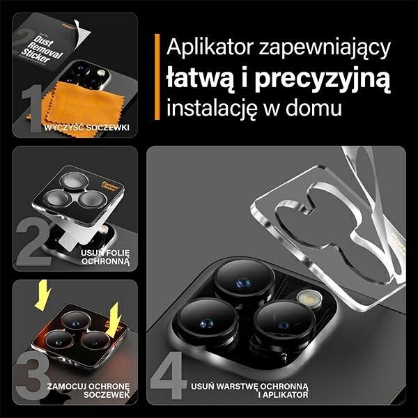 Produktbild PanzerGlass Hoops Camera Lens Protector (1 Stück, Apple iPhone 15 Pro Max, Apple iPhone 15 Pro)