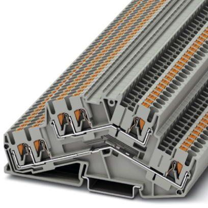 Produktbild Phoenix Contact PTTBS 2,5-TWIN 3210600 Doppelstockklemme 0.14 mm² 2.50 mm² Grau 50 St.