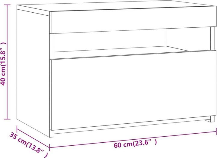 Immagine prodotto VidaXL Evangelina (60 x 35 x 40 cm)