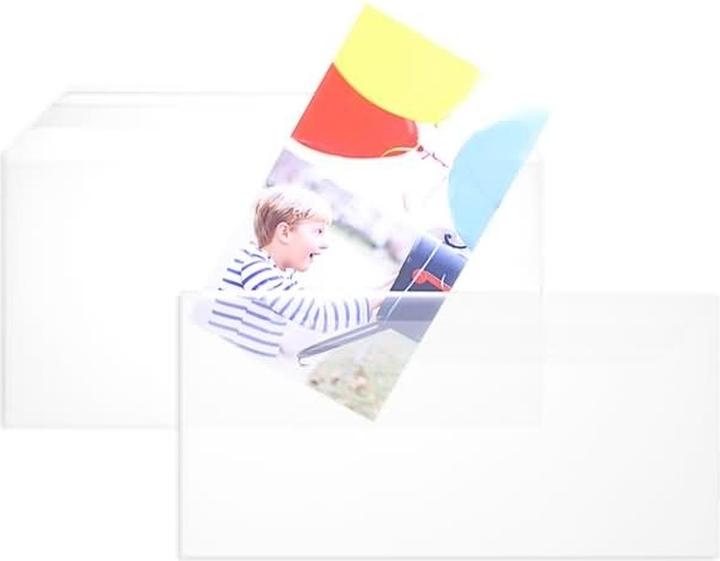Produktbild Blanke Briefumschläge Offset transparent DINlang 100 my HK VE=100 Stück transparent (110 x 220 mm, 100 x)