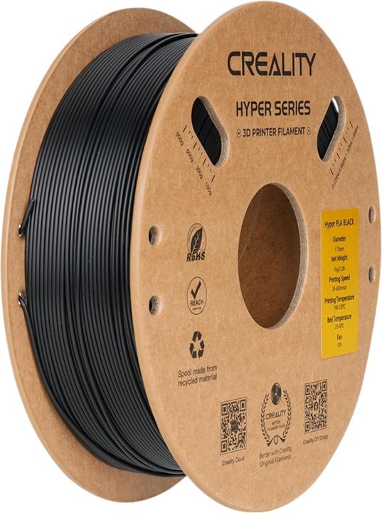 Produktbild Creality Filament PLA Hyper (PLA, 1.75 mm, 1000 g, Schwarz)