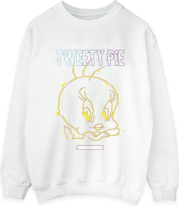 Actual product image Looney Tunes Womens/Ladies Tweety Glitch Sweatshirt (XXL)