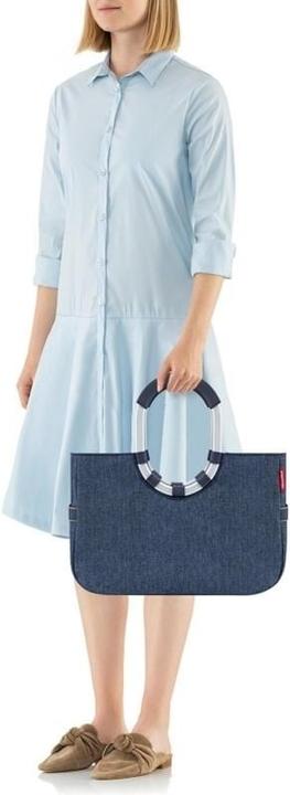 Produktbild reisenthel Einkaufskorb Loopshopper M Herringbone Dark Blue