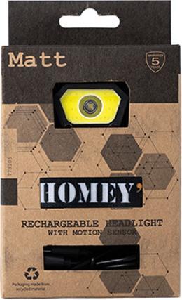 Image du produit Homey's Lampe frontale Matt EDC LED (200 lm)