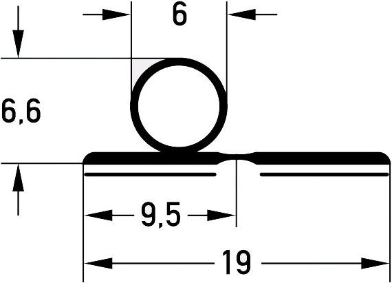Actual product image Deventer Sealing profiles S 9100-10 K