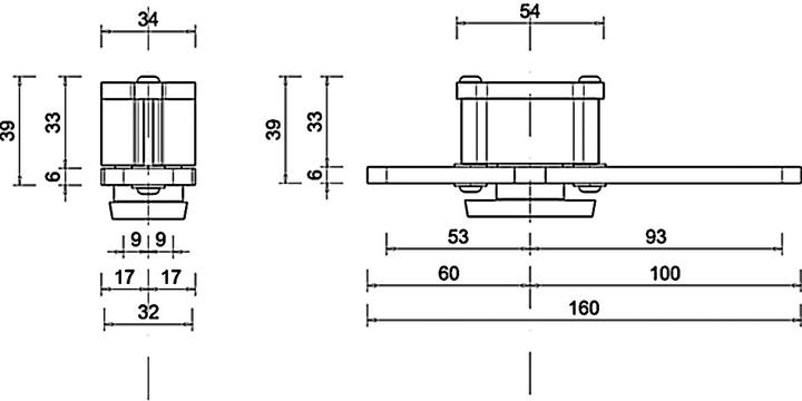 Image du produit FritsJurgens Paumelle pivot One 70 mm
