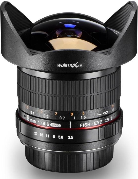 Produktbild Walimex pro 8mm f/3.5 II Fisheye, Canon EF-S (Canon EF-S, APS-C / DX)