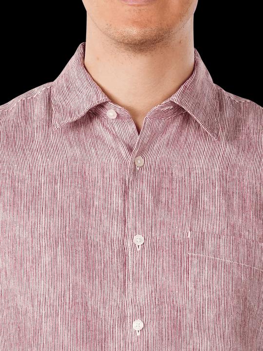Produktbild Marc O'Polo Kent Collar Shirt Regular Fit Multi/Tall Poppy (S)