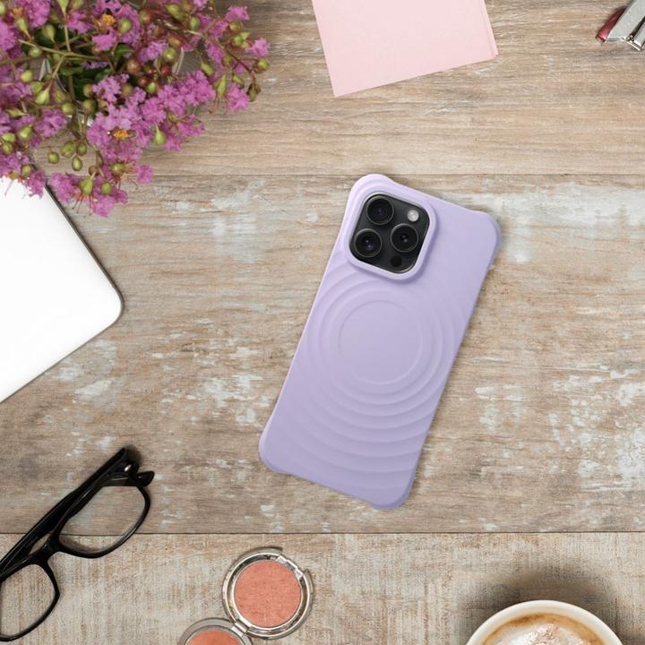 Actual product image OEM Back panel cover Silicone Zephyr Mag Cover compatible with MagSafe do IPHONE 13 lilac (Apple iPhone 13)