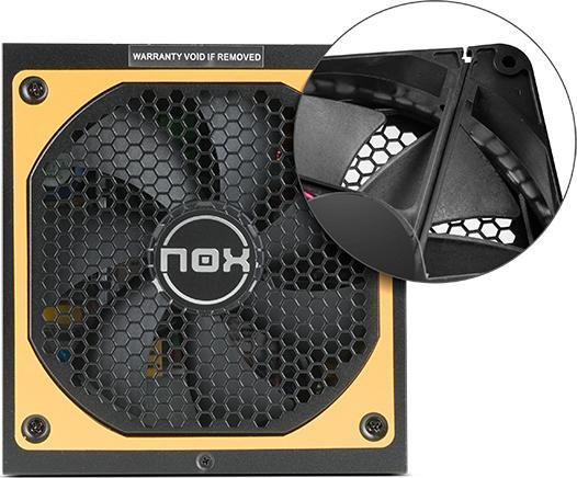 Actual product image Nox Urano VX Bronze Edition Power Supply 750 W 20+4 pin ATX ATX Black (750 W)