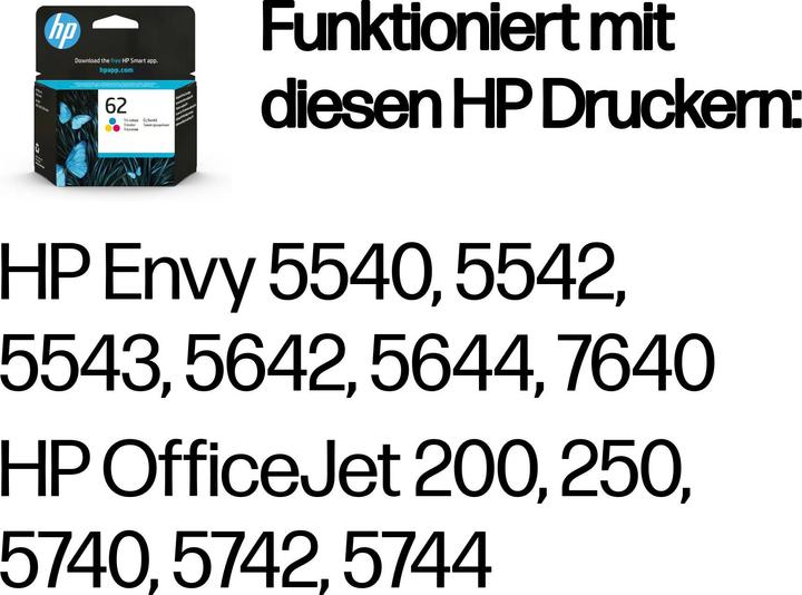 Produktbild HP 62 (M, C, Y)