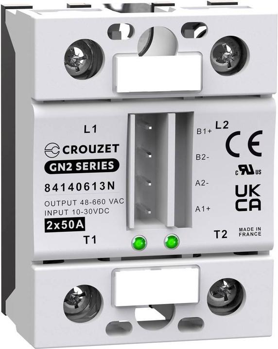 Produktbild Crouzet Halbleiterrelais 84140613N SSR GN2 Last-Strom (max.): 50 A Schaltspannung (max.): 660 V/AC Spezielle