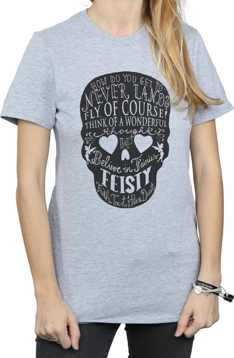 Immagine prodotto Disney Tinker Bell Skull Maglietta Ampia Donna (XXL)