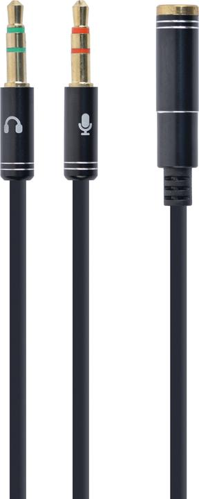 Produktbild Gembird Adapter audio stereo mini Jack/4PIN/ Audio-Kabel. (0.20 m, 3.5mm Klinke (AUX))