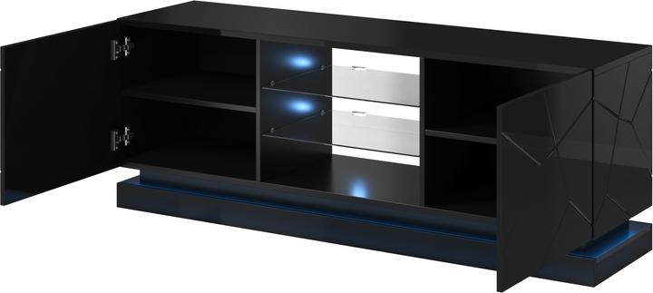 Immagine prodotto Cama QIU 160 CZARNY TV Stand & Entertainment Centre 4 ripiani