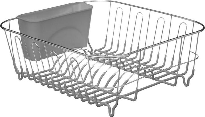 Actual product image Pvc Chromed Dish Drainer Grey