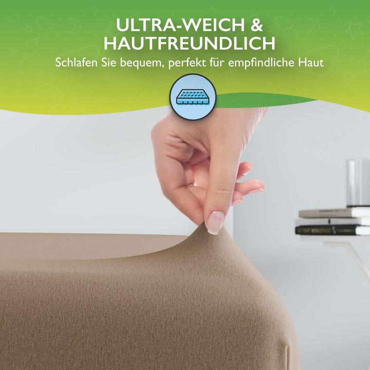 Actual product image Etérea Comfort Jersey Topper (200 x 200 cm, 200 x 220 cm)