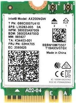 Actual product image Intel AX200 (M.2 A Key)