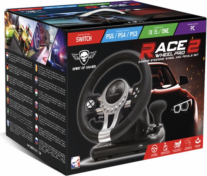 Productafbeelding Spirit Of Gamer Racewiel Pro 2 (Xbox serie X, Xbox One S, Xbox serie S, PS3, PC, PS4, Xbox One X)