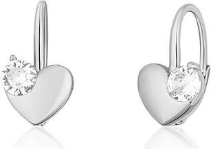 Image du produit JVD Delicate silver earrings Heart with zircon SVLE1513XH2BI00