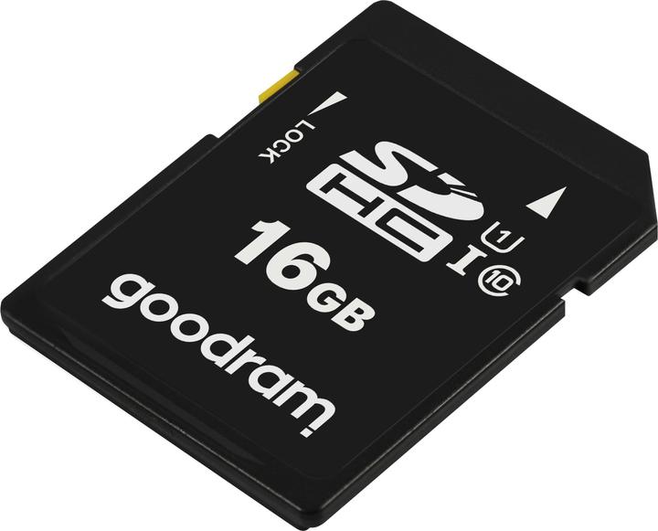 Image du produit Goodram S1A0-0160R12 Carte mémoire (16 Go, classe 10, classe U1, V10, carte mémoire) (16 Go, SDHC, U1, UHS-I)