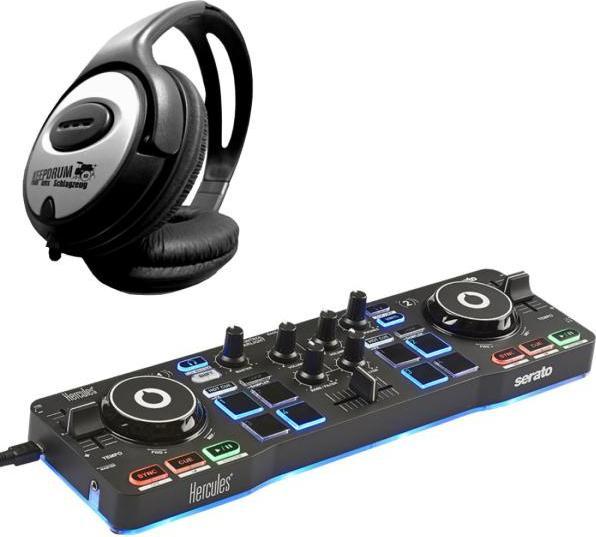 Produktbild Hercules DJ Control Starlight mit Kopfhörer