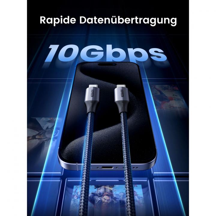 Actual product image Ugreen USB C – USB C (1 m, USB 3.2 Gen 2)