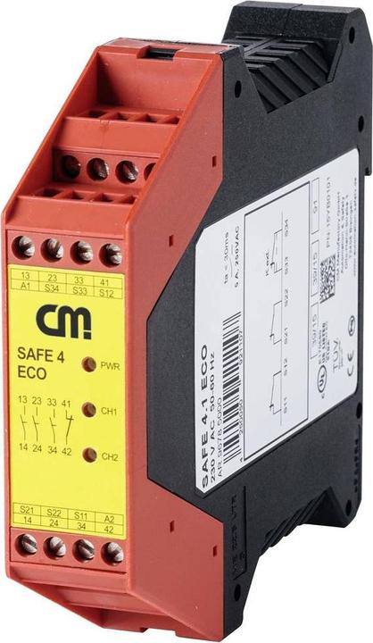 Produktbild CM Manufactory Sicherheitsrelais SAFE 4.3eco Betriebsspannung: 24 V/DC, 24 V/AC