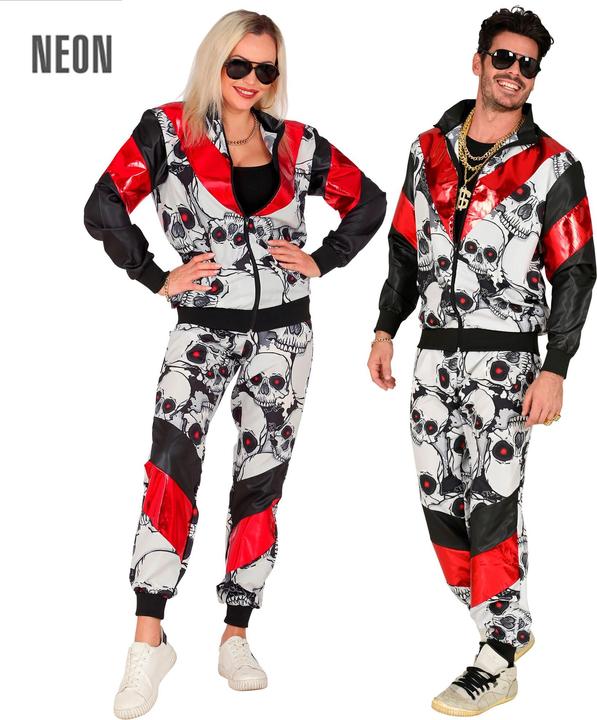 Image du produit Widmann Tenue de sport - Crânes - Gangster (S, M, L, XL, XXL)