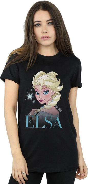 Immagine prodotto Disney Frozen Elsa Snowflake Portrait Maglietta Ampia Donna (S)