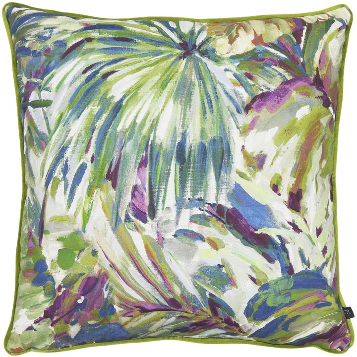 Actual product image Prestigious Textiles Palmyra Tropical Cushion Cover with Rhinestones (55 x 55 cm)
