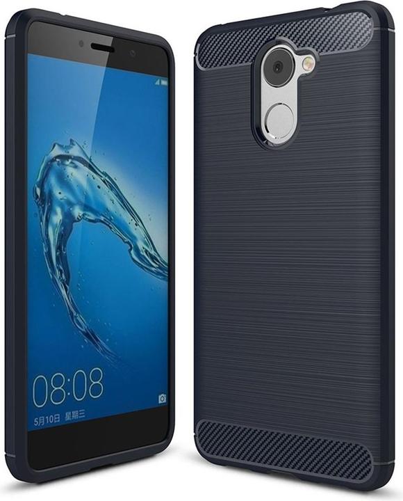 Produktbild König Design Huawei Y7 Prime Hülle Case Handy Cover Schutz Tasche Schutzhülle Bumper Blau (Huawei Y7 Prime (2017))